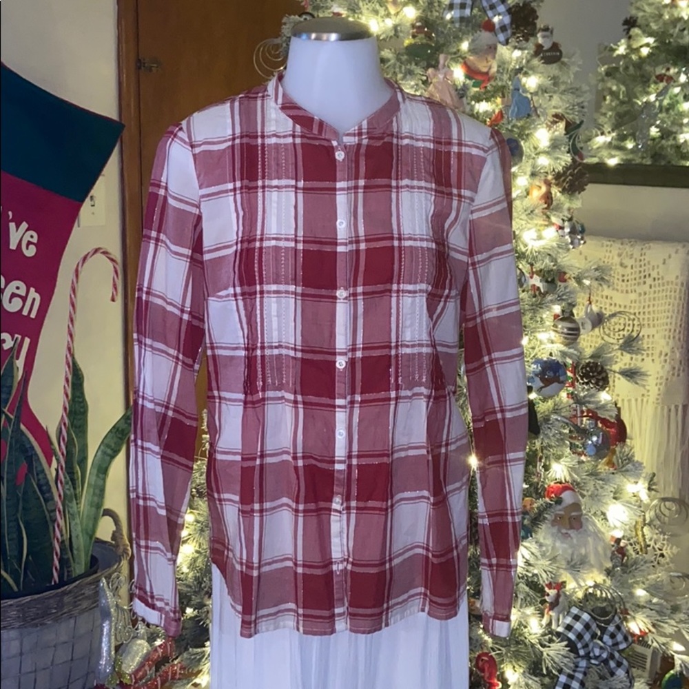 Aeropostale Plaid Blouse